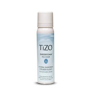 TiZO SheerFoam Body & Face Non-Tinted SPF 30, 100 g