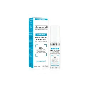 Intense exfoliating night gel 8% glycolic, lactic, salicylic acids