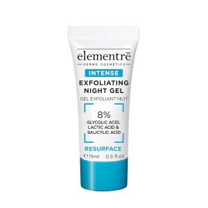 Elementre intense exfoliating night gel 8% glycolic, lactic, salicylic acids
